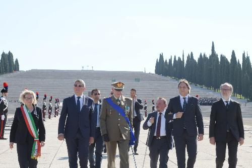 La cerimonia al Sacrario di Redipuglia per la Festa della Repubblica